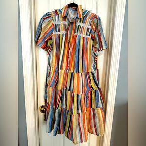 Anthropolgie tiered dress 1X